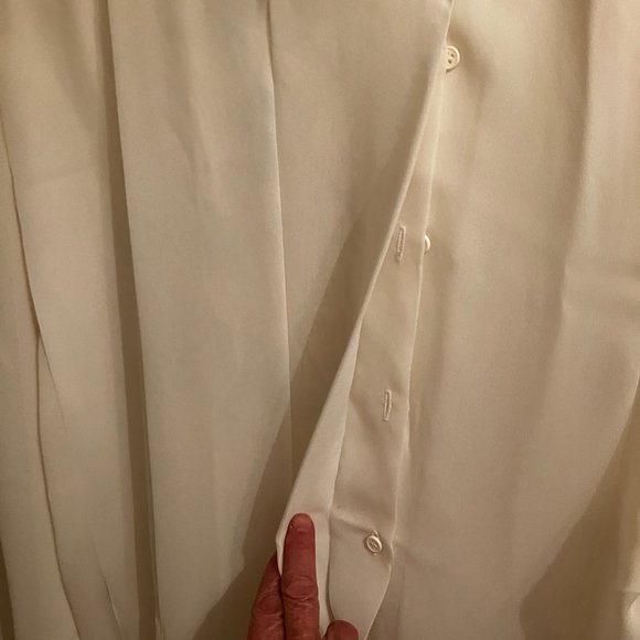 Lady Collins size small 8, cream blouse - Picture 2 of 5